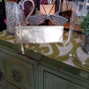 Steve Madden gold clutch